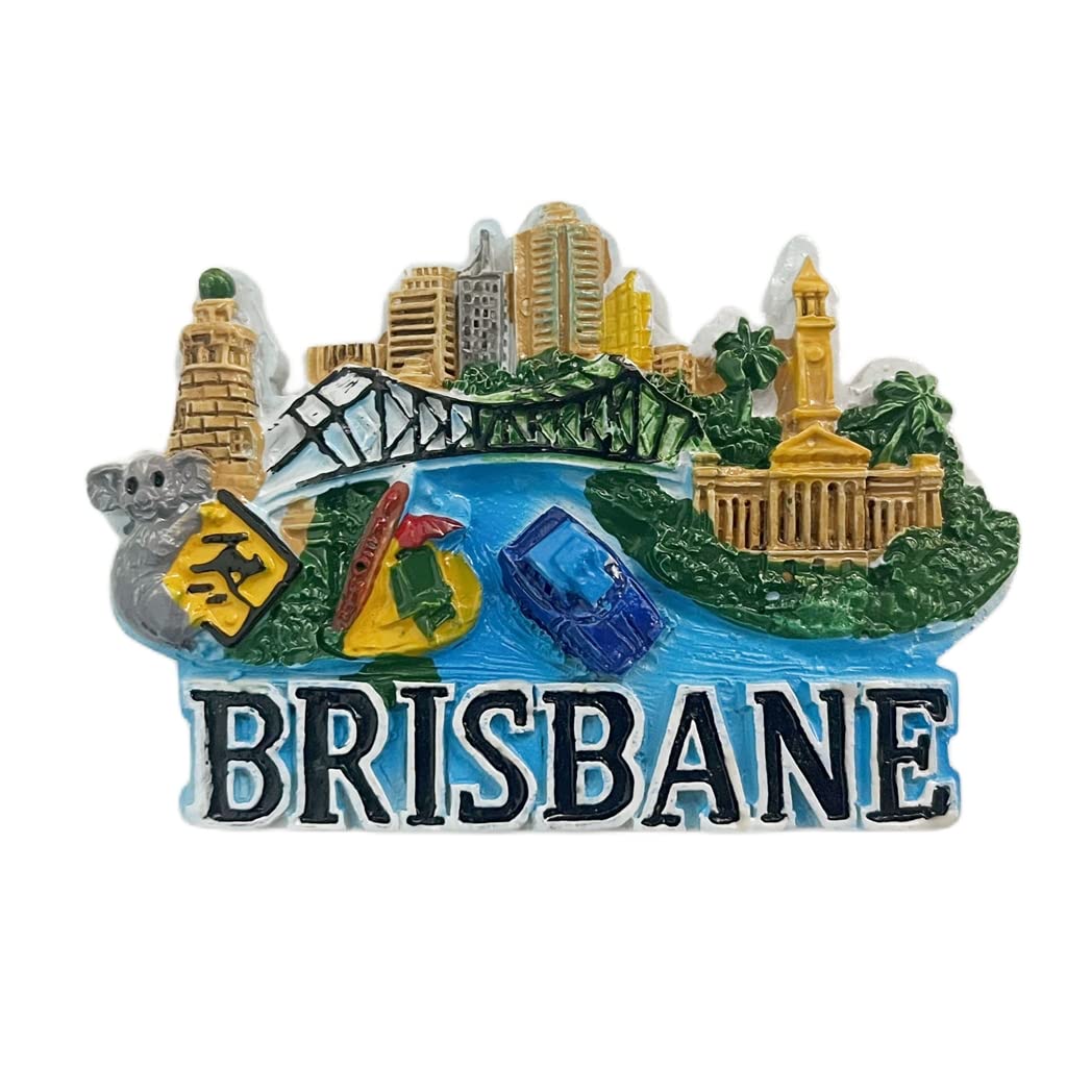 Aimant De Réfrigérateur Brisbane Australie - Souvenir De Voyage