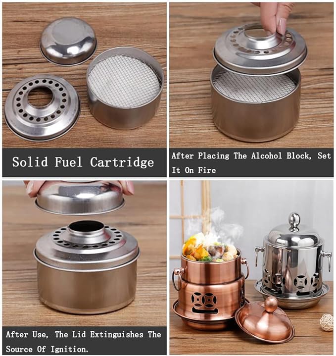Olla de Cobre Beijing, Estilo Chino, Hot Pot Shabu Shabu, 950ML miniatura 7
