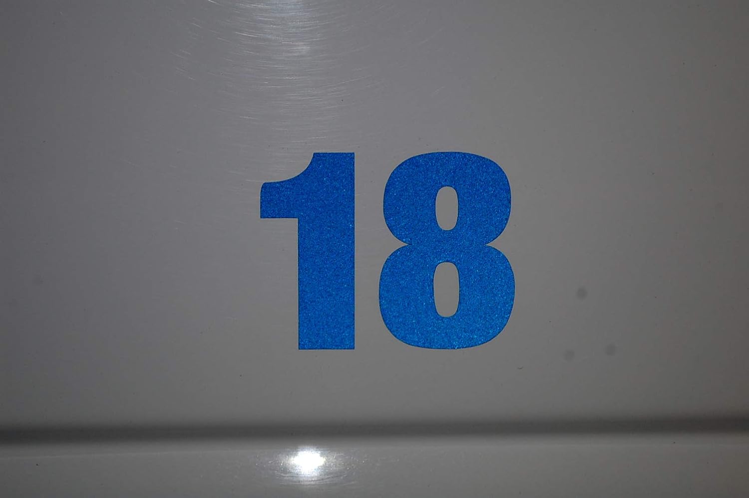 Reflective Blue Vinyl Numbers Stickers 0-9 (4 of Each Number, 40 Total Numbers) Choose from 1" to 12" Sizes! (RV2) Signs, Window Door Vehicle Home Business Address Number Waterproof (3.5")