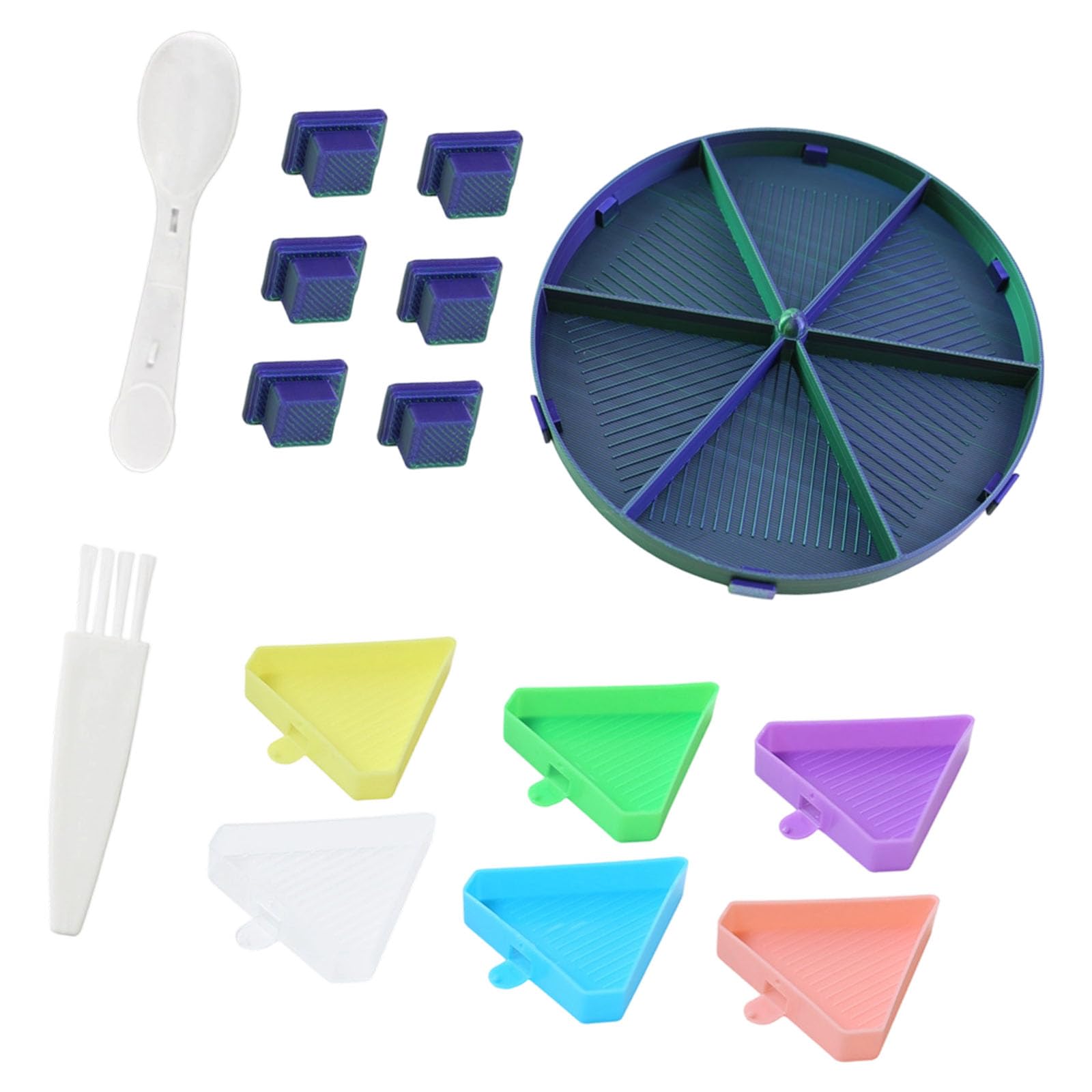 Xjdzineq Multifunctional Beads Art Round Tray Set Polylactic Acid Efficient Sifting Designs Easy to Cleaning for Enthusiasts Beads Sifter