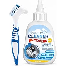 Housemold Stain Remover Gel for Washing Machine & Bathroom Low Odor Remover Gel for Rubber Gaskets, Caulk, Shower Grout, Silicone Sealant, Toilet, Kitchen Sink, 8 FL