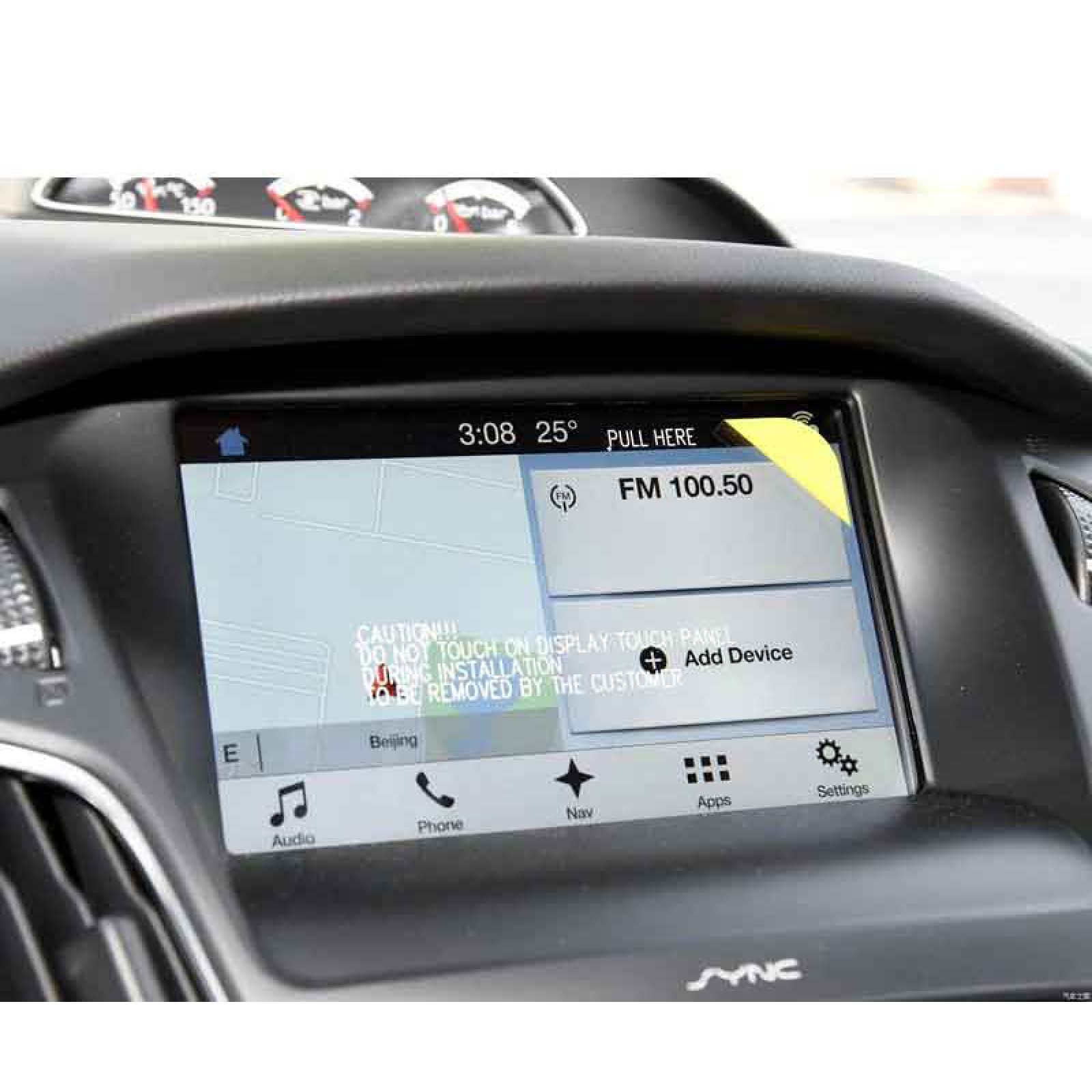 For Ford Focus RS ST SYNC2 SYNC3 2013-2018, 8 Inch GPS Navigation Screen Tempered Glass Protector Film Auto Interior Accessories