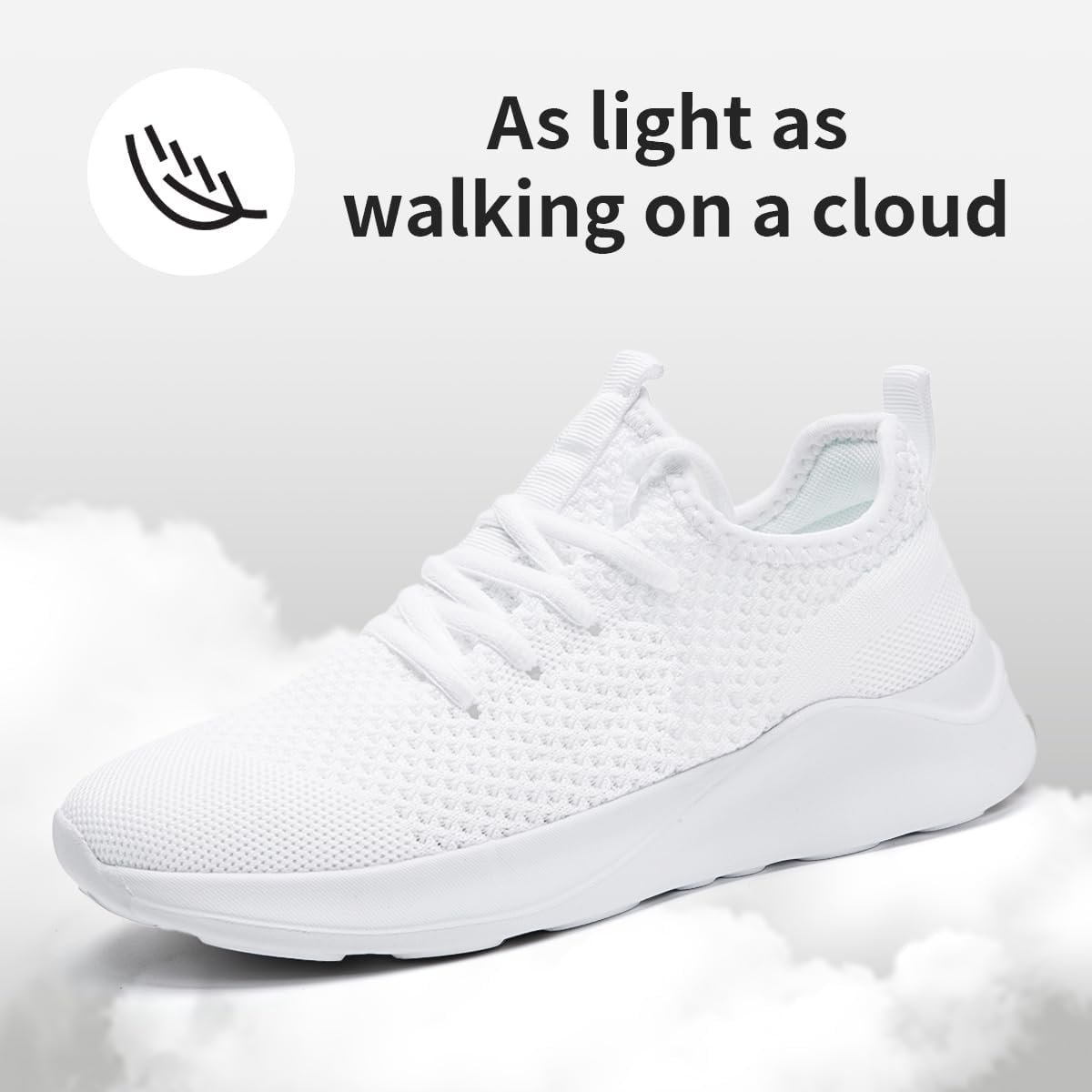 Women Walking Shoes Ladies Running Sneakers Breathable Mesh Sports Shoes Casual Lightweight Gym Lace up Sneakers Fitness Athletic Slip On Comfortable - Image 4