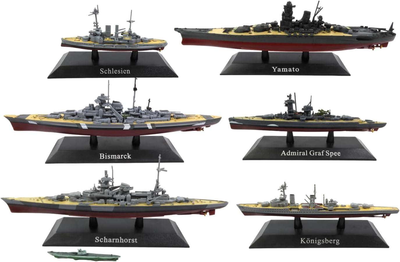 8 Kriegsschiffe 1/1250 Konvolut - Deutsche Marine Modellboote | Sammler Modellbau