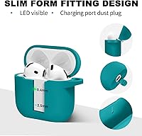 Vista 419 de Funda para AirPods Pro con kit de limpieza, funda de silicona suave para Apple AirPod Pro de 1ª/2ª generación, accesorios de funda AirPods Pro/Pro 2