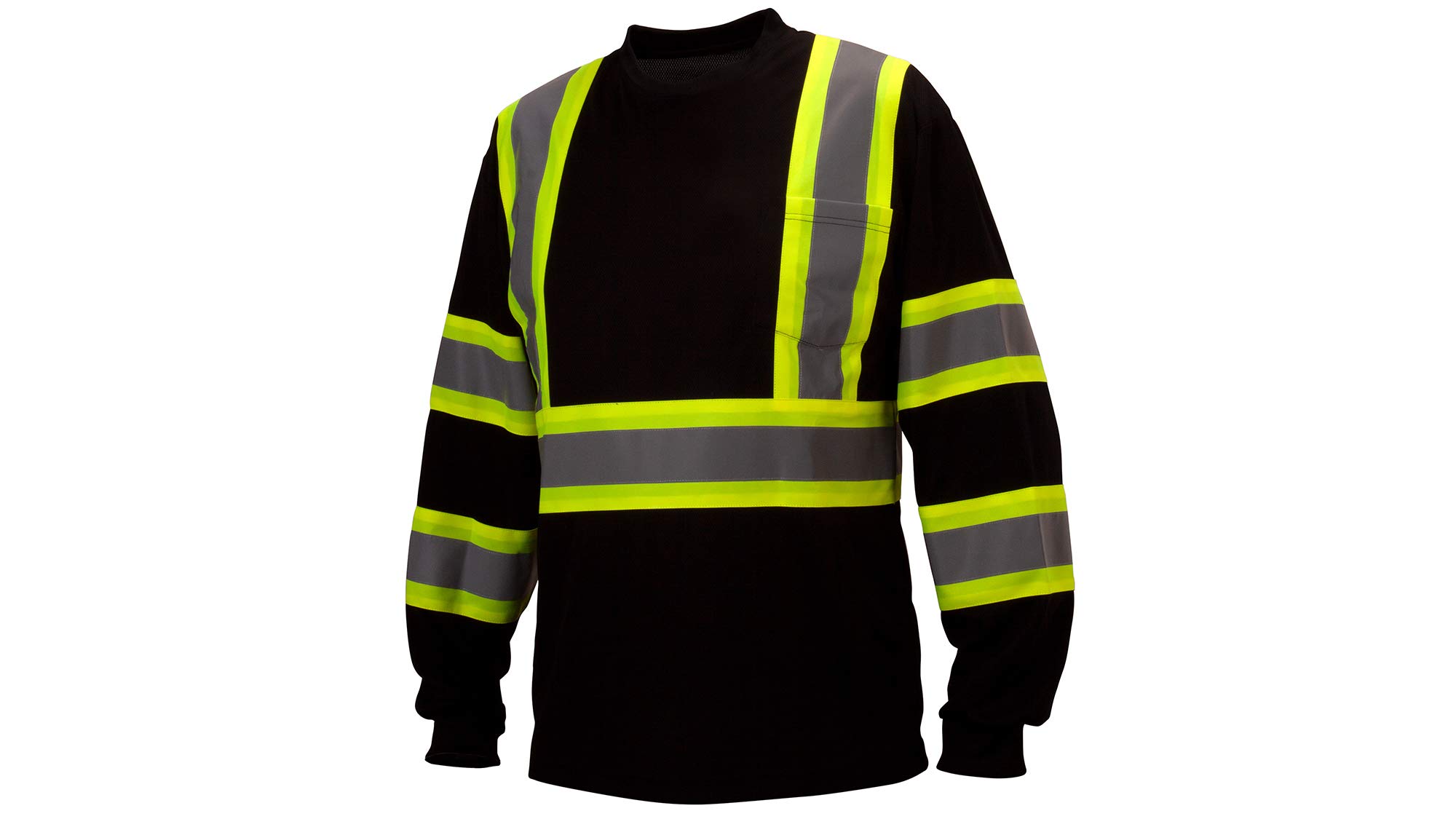 Pyramex Hi-Vis - Camiseta de manga larga que absorbe la humedad
