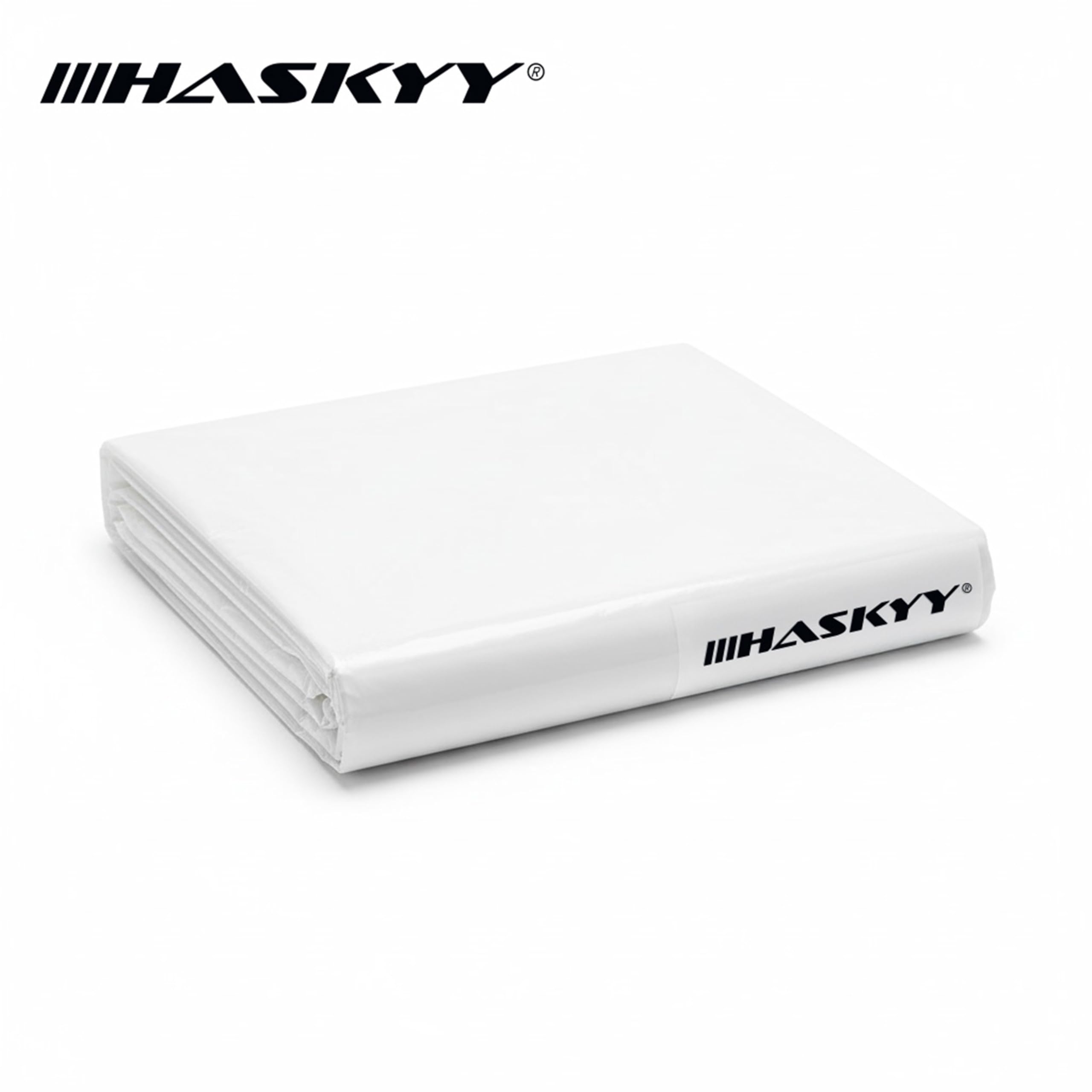 HASKYY Pokrowiec ochronny XXXL 250 x 130 x 90 cm, uniwersalny pokrowiec na palety, kratkę, grill, kosze plażowe, meble ogrodowe, wodoszczelny pokrowiec ochronny z polietylenu, bardzo wysoki, odporny