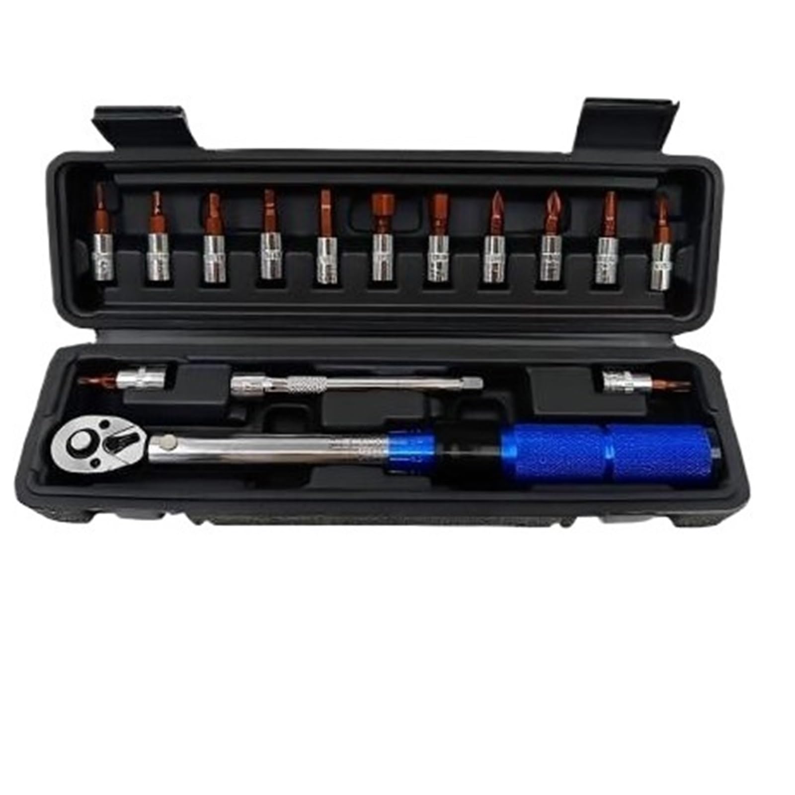 OLAQWENB Torque Wrenches 15pcs Torque Wrench Set 1/4 Inch Adjustable 2-24Nm Two-Way Hex Tool Kit for Maintenance Repair Assembly Precision Torque Wrench