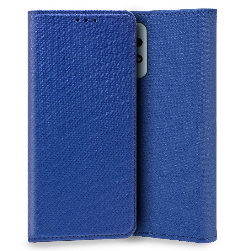 Coque Galaxy A53 5G étui clapet Cool Flip Cover bleu uni aux finitions soignées