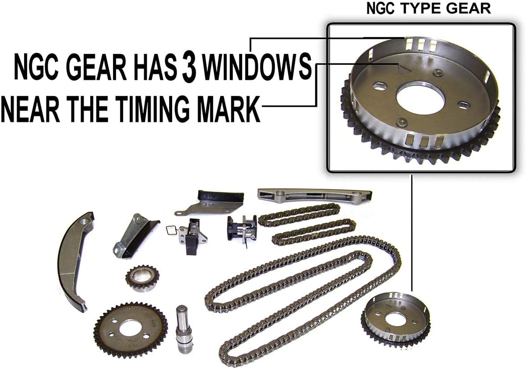 DNJ TK140B Timing Chain Kit for 2002-2007 Chrysler, Dodge 300, Charger, Concorde 2.7L V6 24V DOHC 2736cc