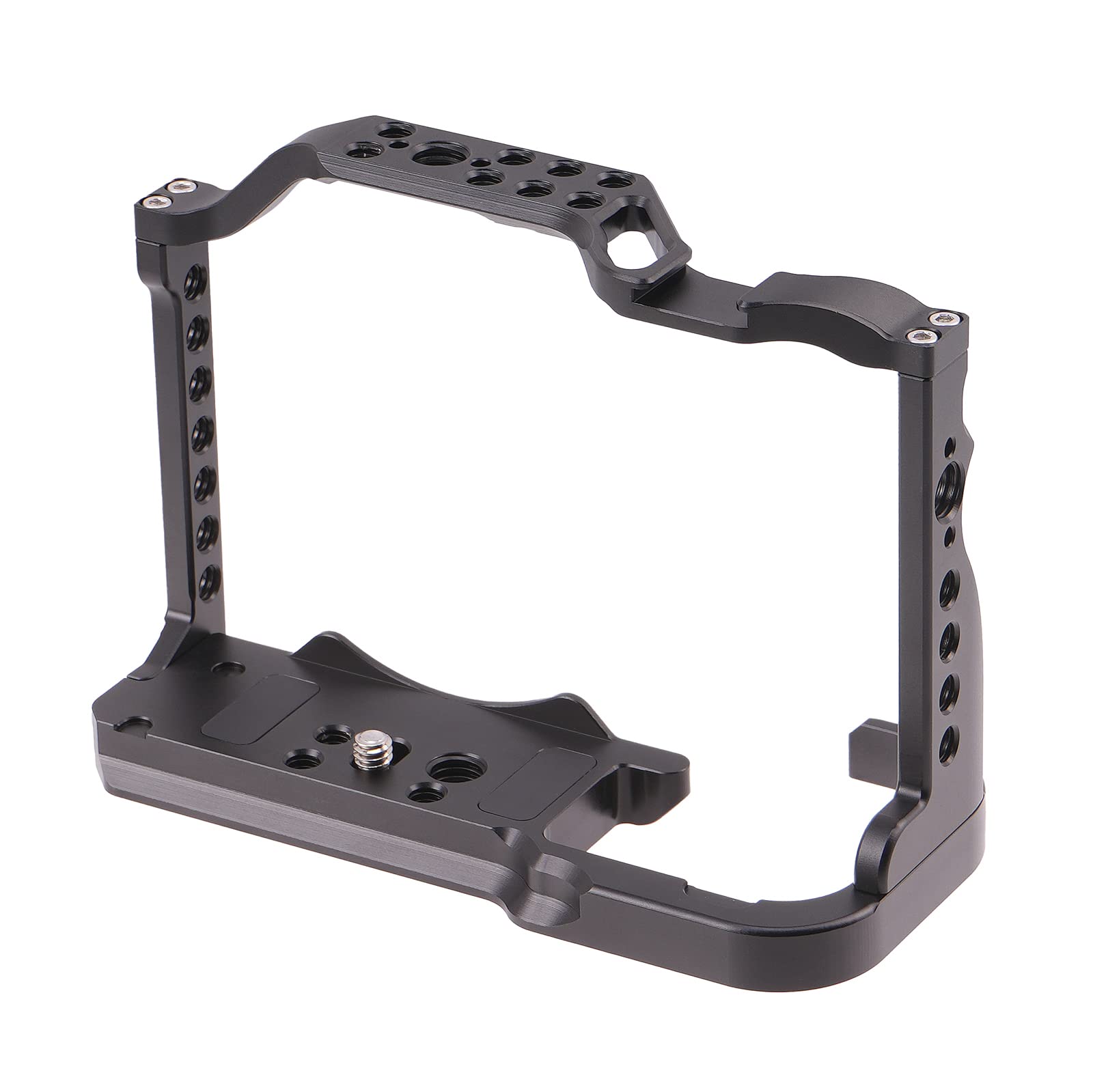 FOTGA Camera kooi video film productie stabilisator rig aluminium legering met koude schoen en 1/4 inch 3/8 inch schroeven voor Canon EOS R7 spiegelloze camera