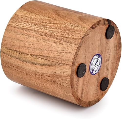 Miniatura 4 de Soporte para cepillos de dientes de madera de acacia para baño para cepillo de dientes, pasta de dientes, bolígrafos, soporte para brochas de