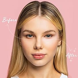 Palladio Under Eye Brightener, Conceal, Brightens, Reduces Appearance of Dark Circles, With Caffeine Peptides & Vitamin E, Tired Skin Color Correcting Brightener & Primer, Light to Medium (Soft Pink)