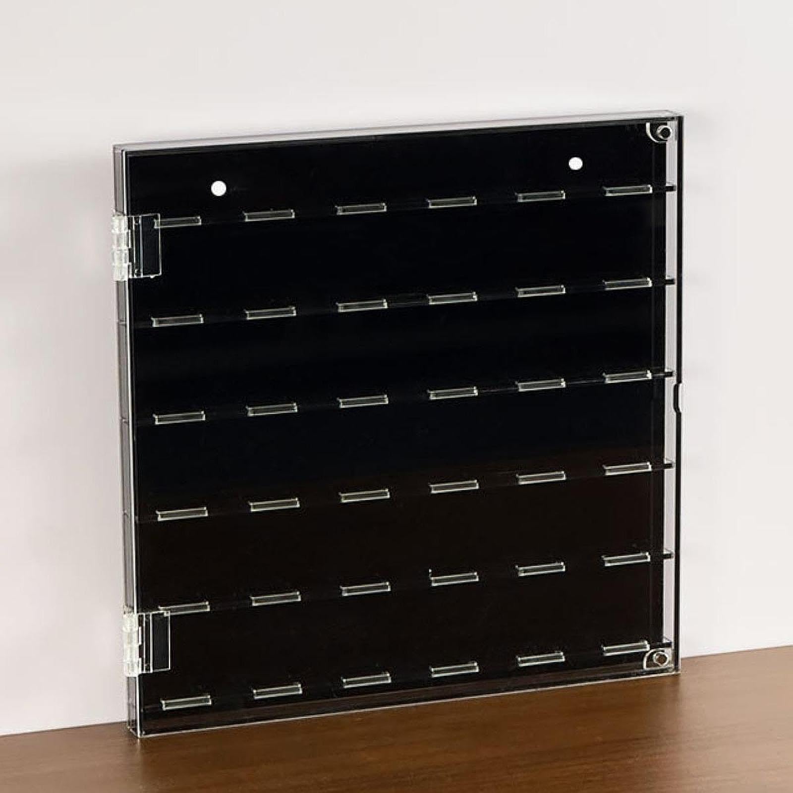 Caja Acrílica para Púas de Guitarra con Diseño Funcional Organizador Decorativo Transparente Soporte de Almacenamiento para Colecciones Adecua, 24.5 X 24.5 X 2.2 Cm