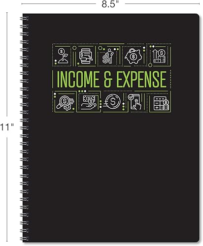 Miniatura 5 de Global Printed Products Libro de ingresos y gastos, 8.5" x 11"