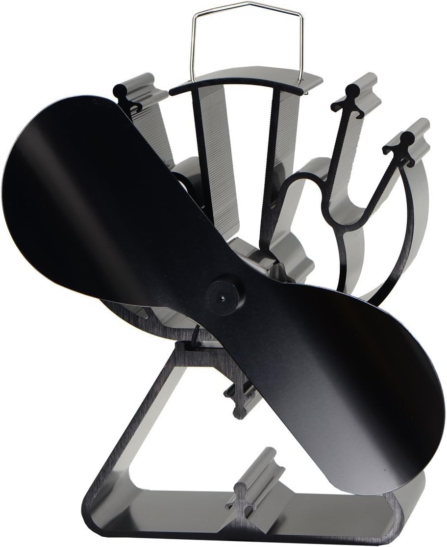 Amazon.com: VODA 4.9 inches Mini Heat Powered Stove Fan For Small Space ...
