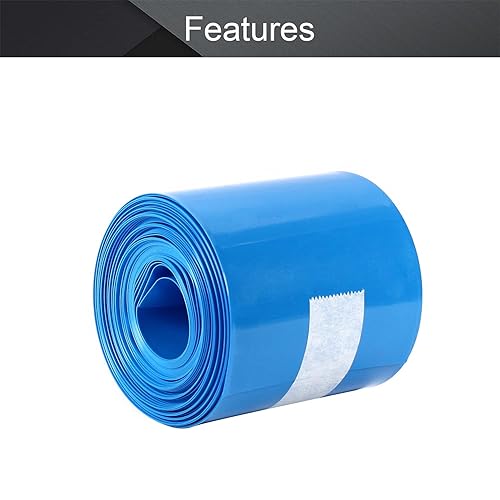 Miniatura 3 de Othmro Kit de tubos termorretráctiles de batería de 32.8 pies, tubo termorretráctil de PVC de aislamiento de ancho de aplanamiento de 2.76 pulgadas,