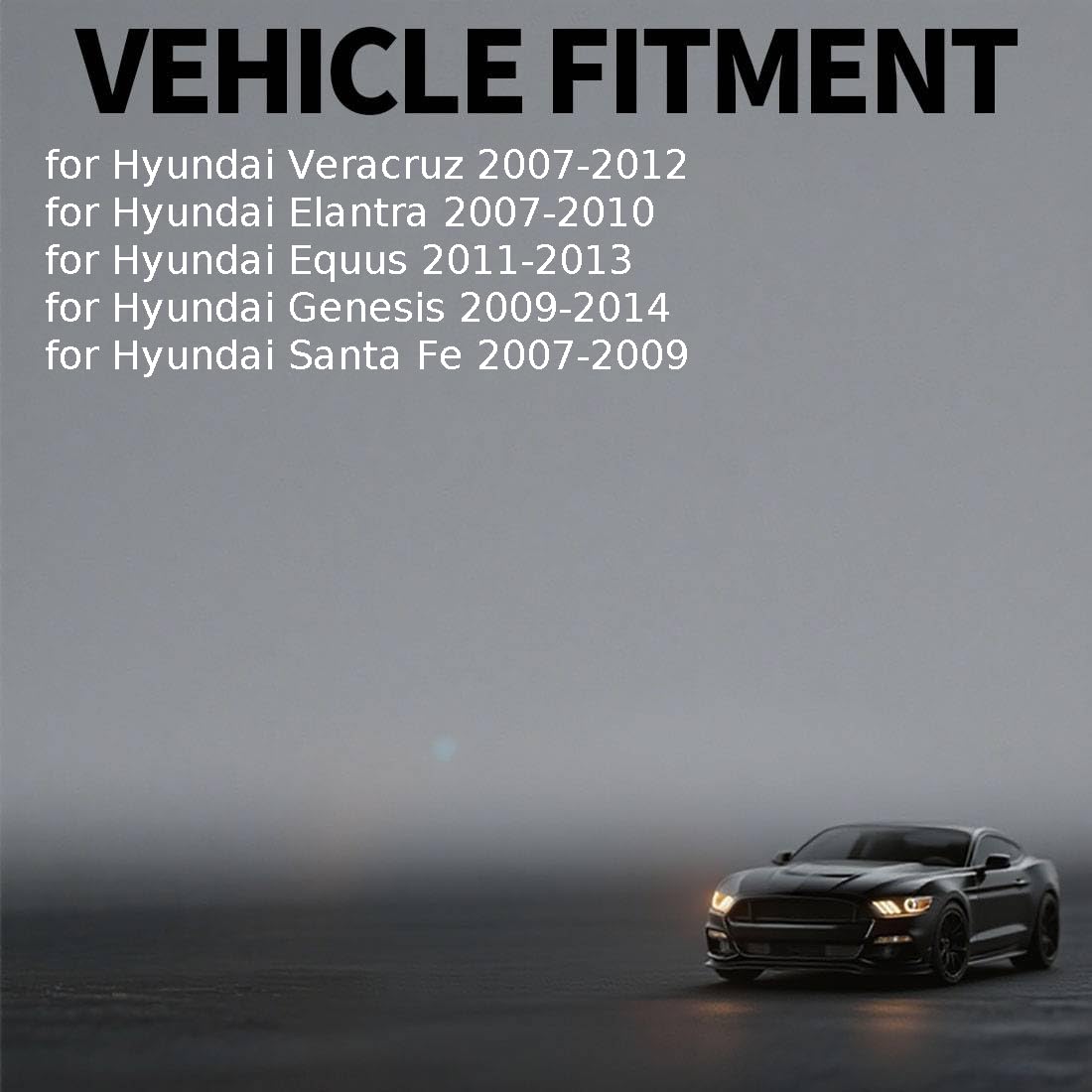 HVAC Blower Motor Front 1 Pcs for Hyundai Equus,Santa Fe,Genesis,Elantra,Veracruz 2007 2008 2009 2010 2011 2012 2013 2014 Replacement 97113-2B000, 97113-2H000, 97113-3M000