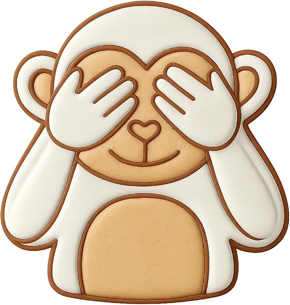 See No Evil Monkey Cookie Cutter - 3.2x4 Creative Fun
