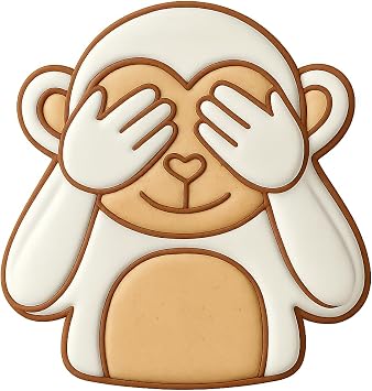 See No Evil Monkey Cookie Cutter - 3.2x4 Creative Fun