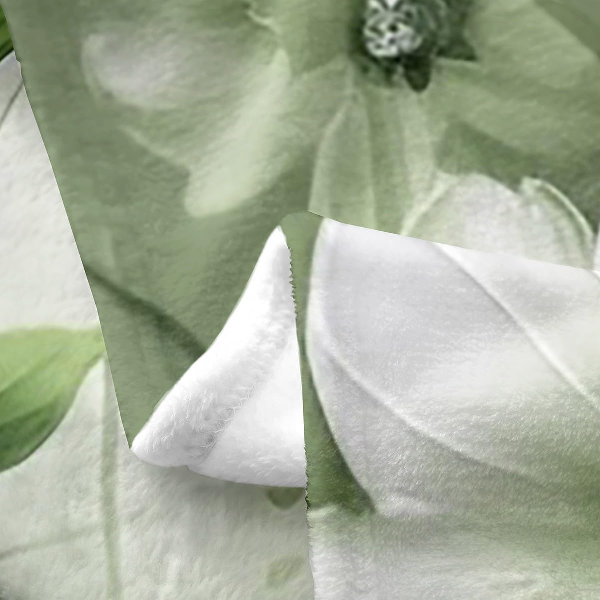 Erosebridal 3D Dragonflies Blanket Throw 50x60, Insects Printed Luxury Soft Sherpa Blanket for Bed Couch, Flowers Animals Throw Blanket, White Green Butterflies Kids Adults Lightweight Fuzzy Blanket