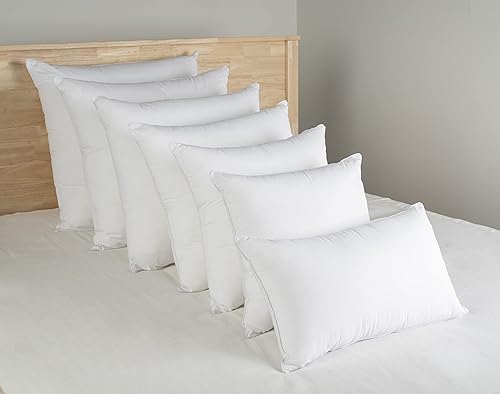 Miniatura 9 de LANE LINEN Relleno de almohada de 12 x 20 pulgadas, juego de 4 almohadas decorativas blancas para sofá cama, rellenos de almohada esponjosos para