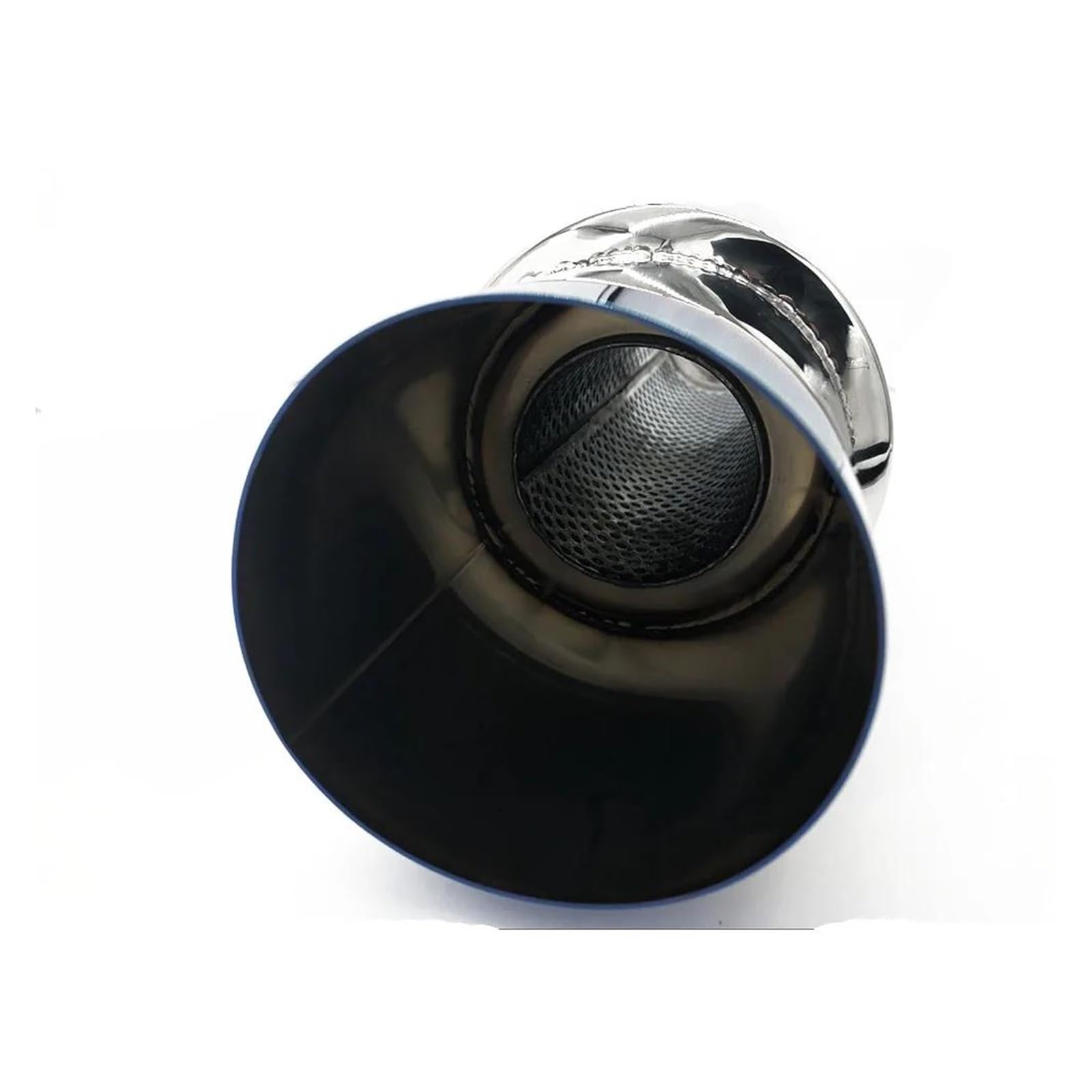Silenciadores de escape universales de acero inoxidable para sistemas de competición (63 mm a 100 mm)(Plata)