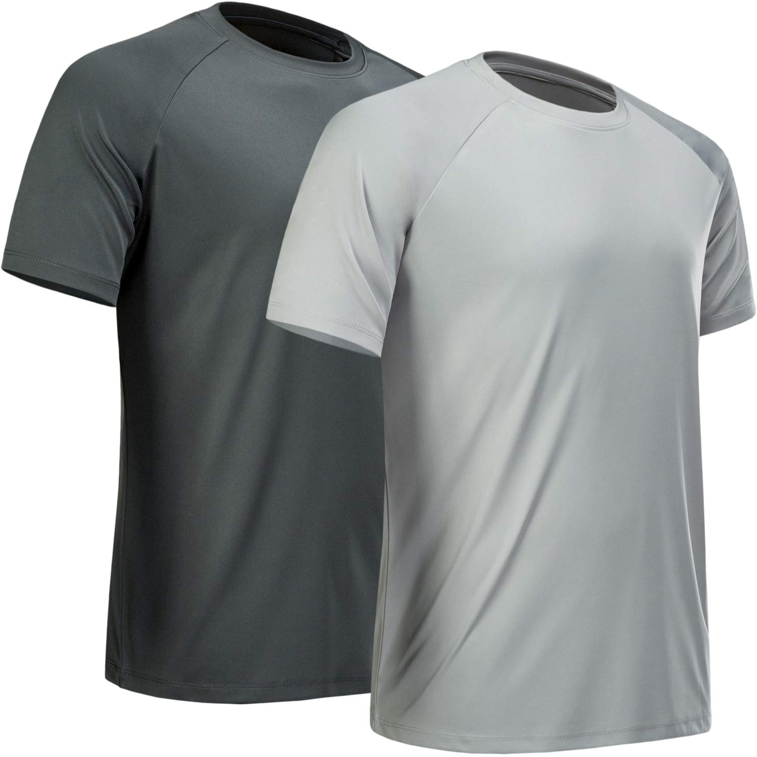MCPORO Workout Shirts for Men Short Sleeve Quick Dry Athletic Gym Active T Shirt Moisture Wicking