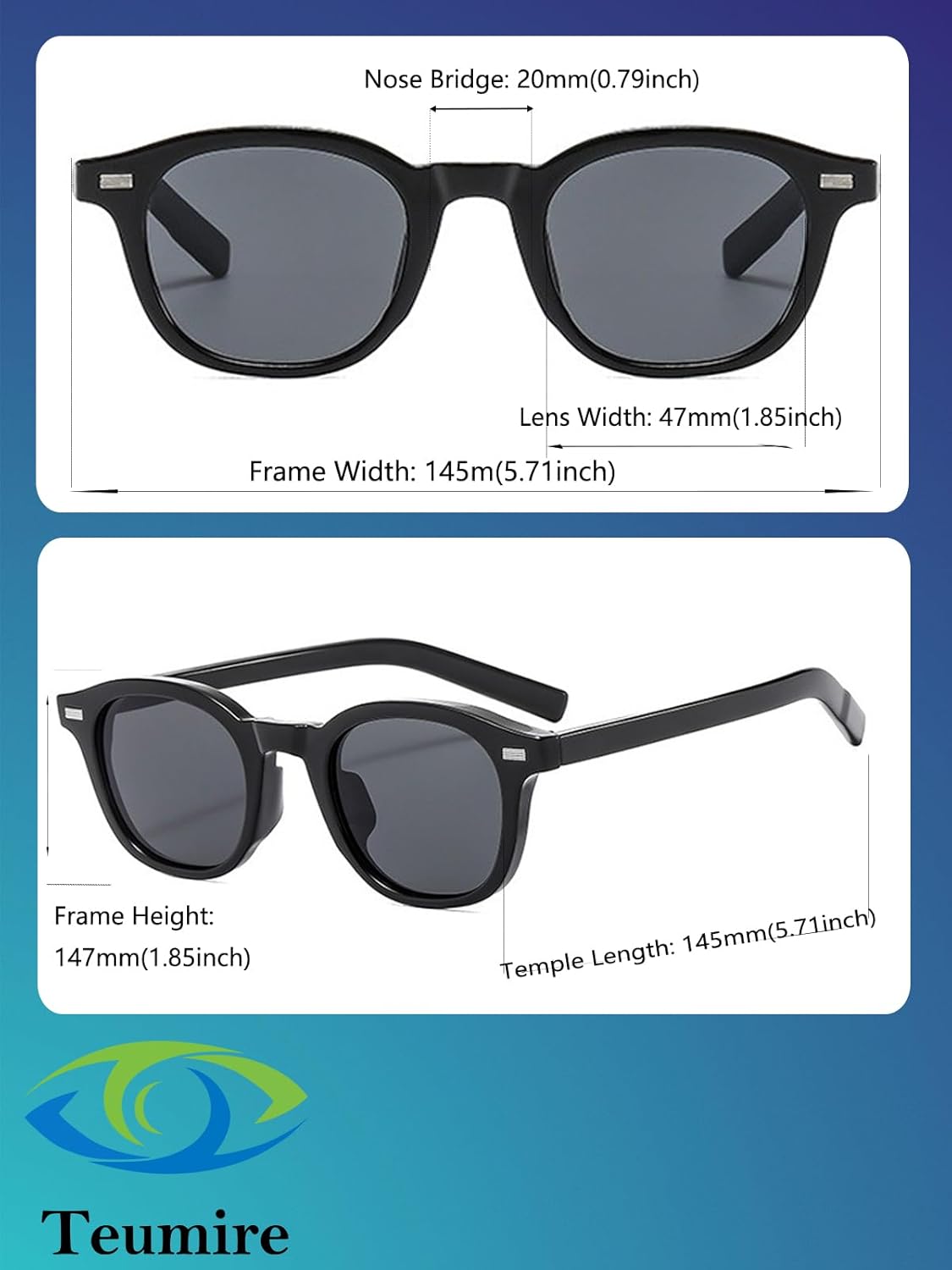 Classic Small Round Sunglasses for Women Men Retro Circle Style Tinted Sun Glasses - Image 6