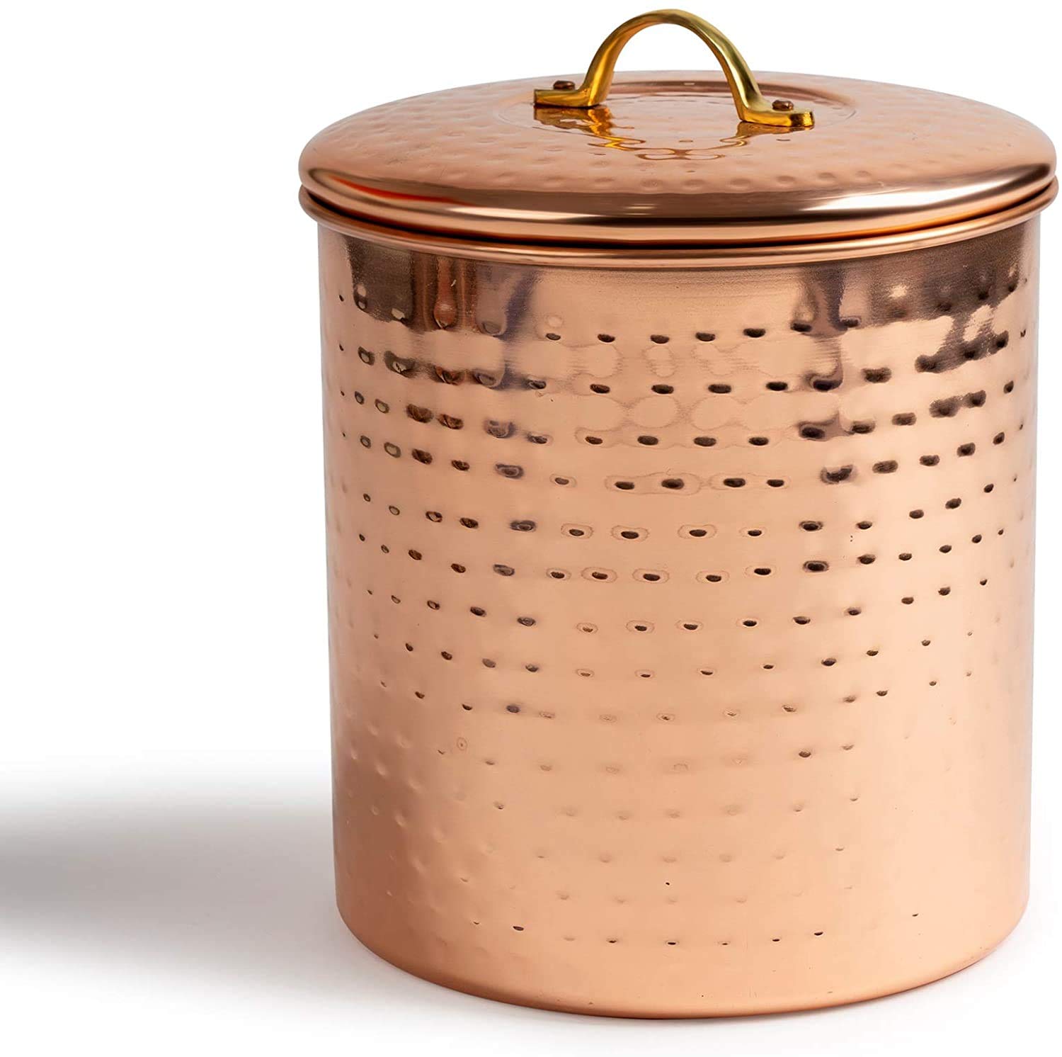 Amazon.com: NuSteel Hammered Copper 1 QT Stainless Steel Canister
