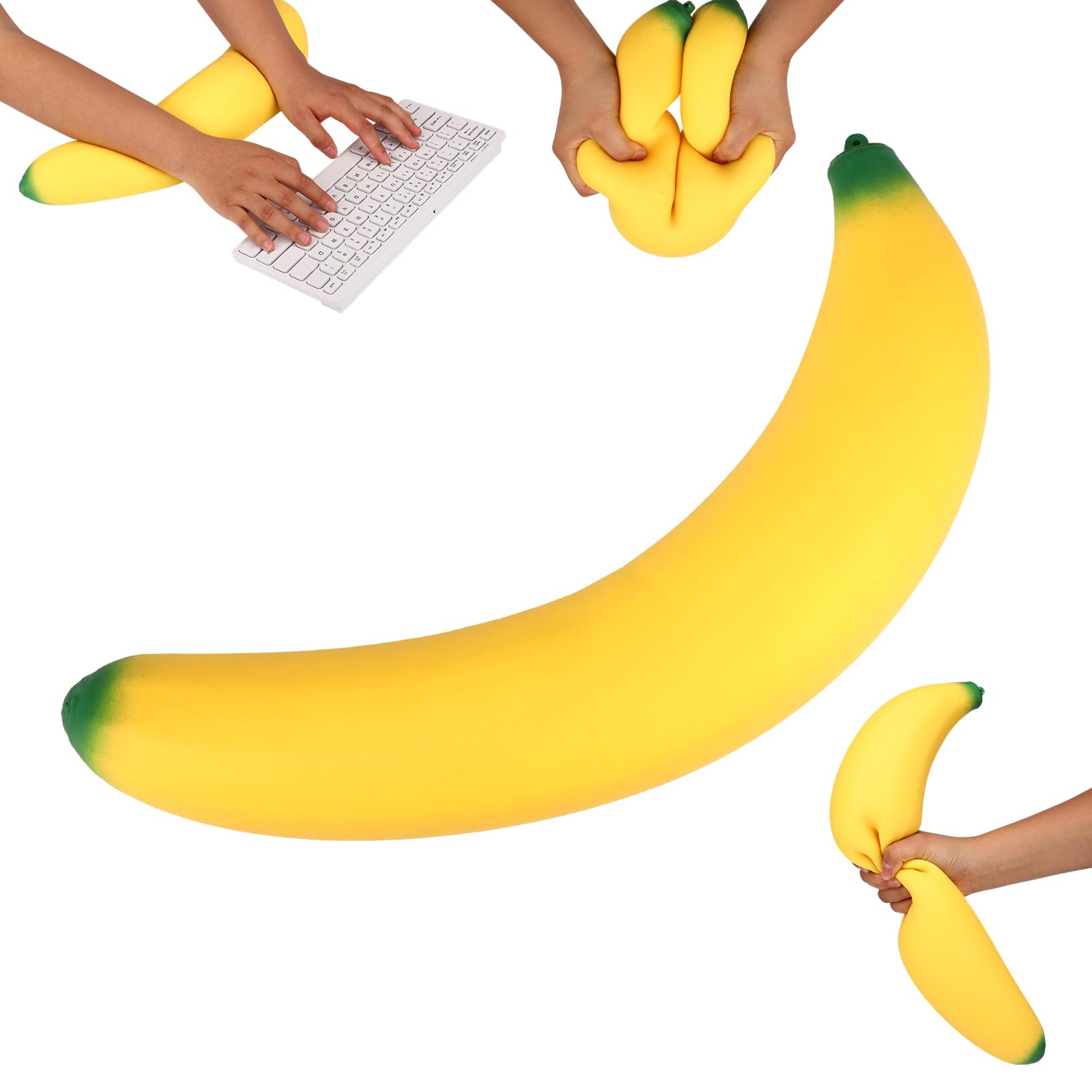 Amazon.com: Banana Squishy Toy, Giant Big Large Soft TPR Squeezy