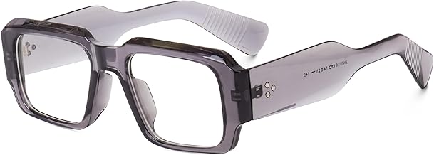 Peter Jones Rectangular Unisex Large Blue Light Blocking UV Protected Computer/Gaming Glasses (3766F)