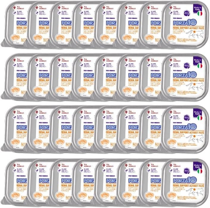 Forza10 for Cats (Kidney Care), Cats, Kidney Disease, Chronic Renal Failure, Kidney Failure, Wet Food, Wet Food, Pet Food, Lamb, General Nutrition Diet (3.5 oz (100 g) x 32