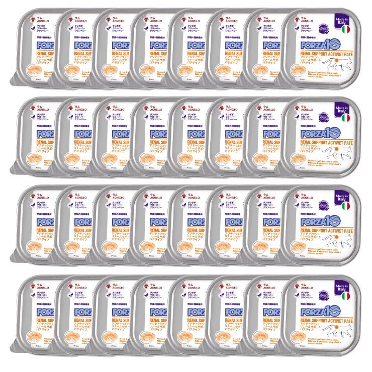 Forza10 for Cats (Kidney Care), Cats, Kidney Disease, Chronic Renal Failure, Kidney Failure, Wet Food, Wet Food, Pet Food, Lamb, General Nutrition Diet (3.5 oz (100 g) x 32