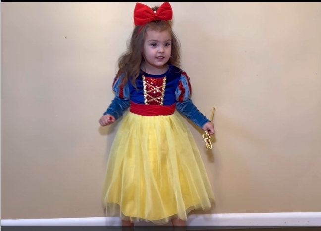 Disfraz de princesa para niñas 4-5 años miniatura 7