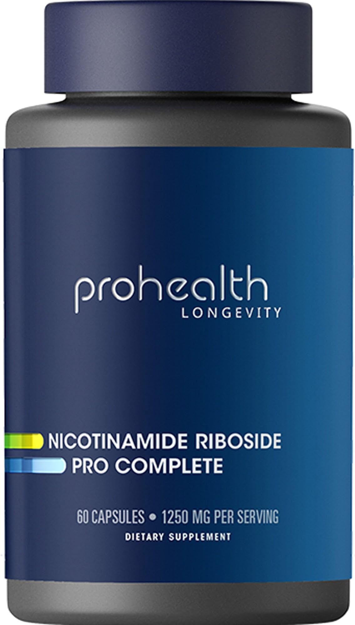 Nicotinamide Riboside Pro Complete, 60 Caps, 1250MG Per Serving, Cellular Function, Heart Health & Cognition, Metabolism & Healthy Weight