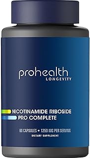 ProHealth Nicotinamide Riboside Pro Complete, 60 Caps, 1250MG Per Serving, Cellular Function, Heart Health & Cognition, Metabolism & Healthy Weight