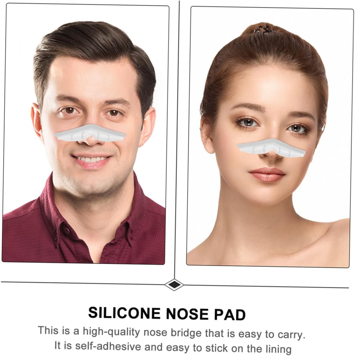 JEWEDECO 20Pcs Silicone Nose Bridge Pads for Face Masks Prevent Eyeglasses Fogging Mask Inner Support Strip Convenient Washable Design for All Mask Essential for