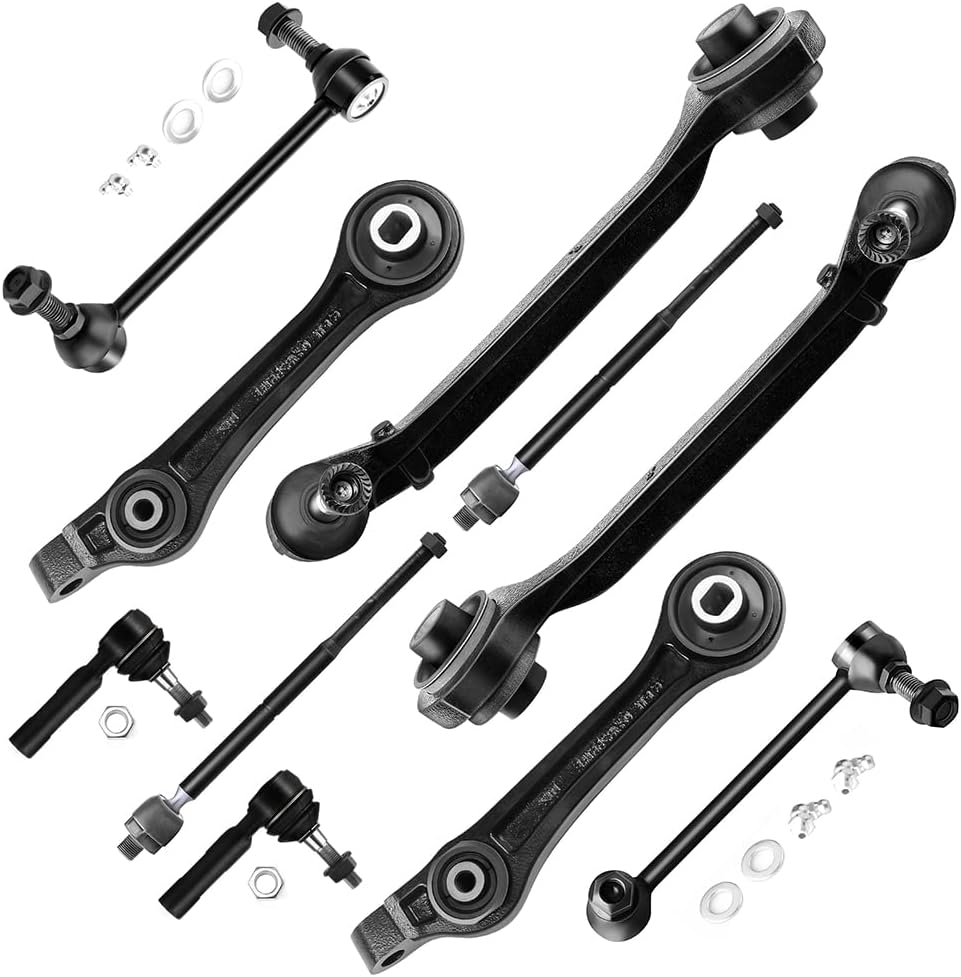 SCITOO 10pcs Suspension Kit For 2006-2010 For Dodge Charger 2008-2010 Challenger 2005-2010 For Chrysler 300 - With Suspension Parts Lower Control Arm Sway Bar End Link ie Rod End
