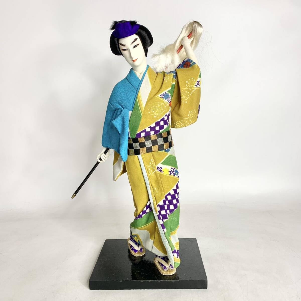 Amazon.co.jp: 日本人形 ポーズ人形 蔵出し 置物 着物 和服 和装 武芸