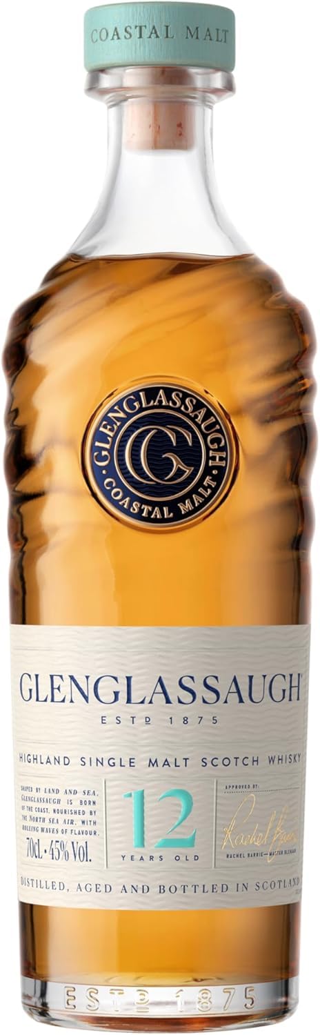 Glenglassaugh 12 Jahre - Premium Single Malt Whisky - Geschenkempfehlung mit Verpackung - harmonisch, fruchtig und frisch - 0.7L / 45% Vol.