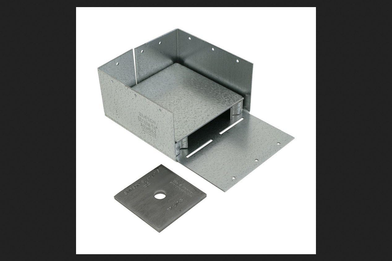 Simpson Strong-Tie ZMax 3 in. H x 5.5 in. W 12 Ga. Steel Post Base
