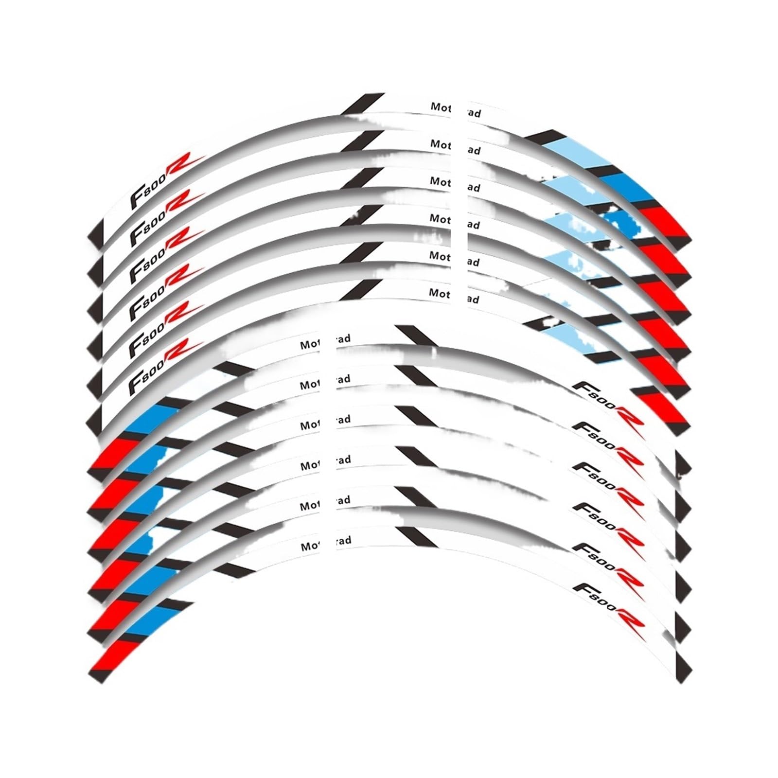 Autocollant pour roue de moto F800R pour les balades de week-end