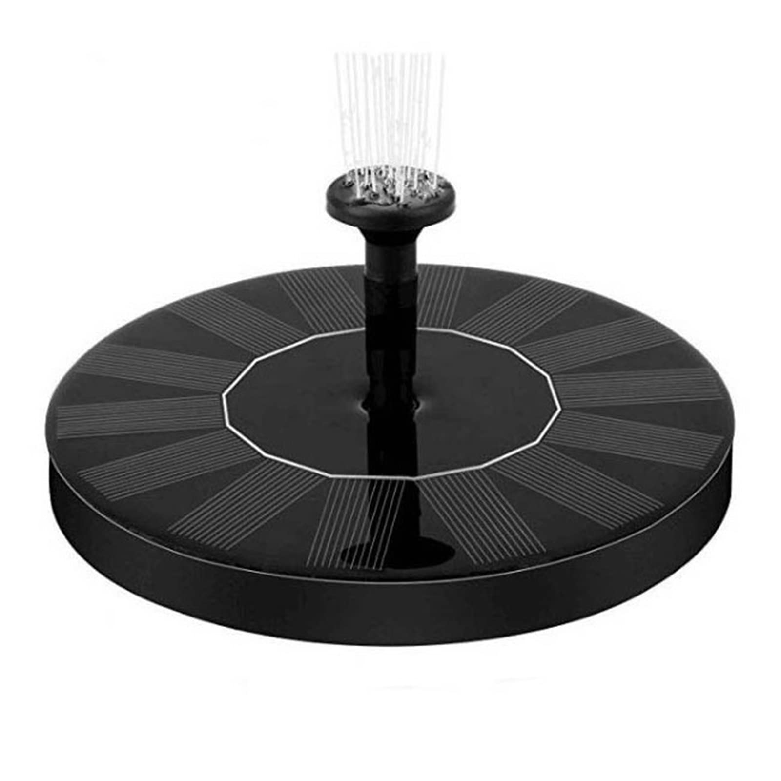 Solar Fountain Pump Rotatable Nozzle Solar-powered Water Floating Circle Bird Bath For Garden Pond Pool Efficient Use Of Energy(7V 1.4W 16cm)