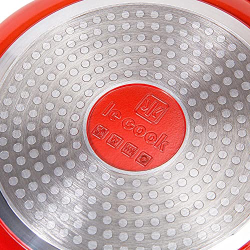 Frigideira Revestimento Cerâmico 28 Cm Cabo Destacável Laranja Le Cook