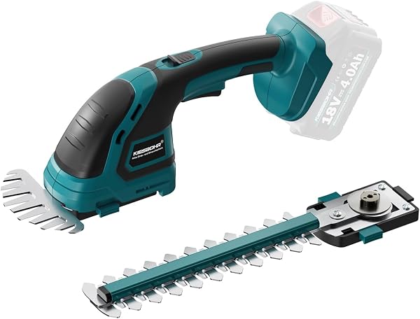 Ciseaux à gazon et taille-haies 2 en 1 sur batterie Makita 18 V, lame 220 mm, coupe 120 mm, 1200 tr/min