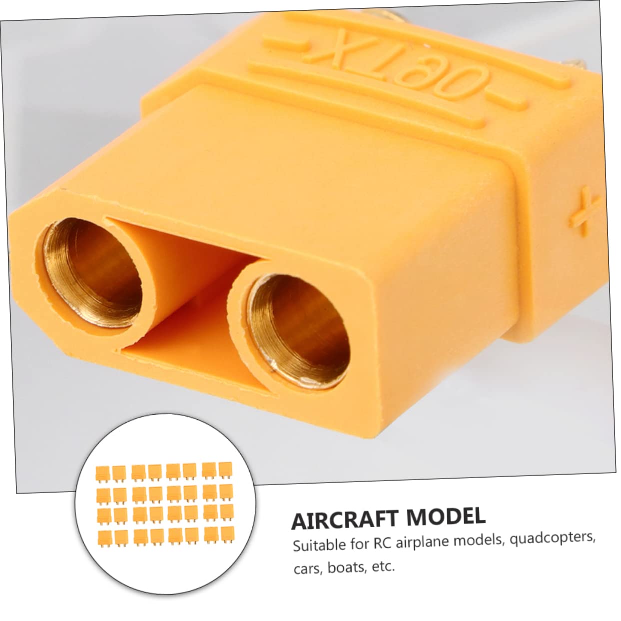 GLEAVI 24paires Connecteurs t Pour Batterie Rc Male Femelle Compatible Modèles Avion Quadcopter Voiture Et Bateau Et Anti-flamme