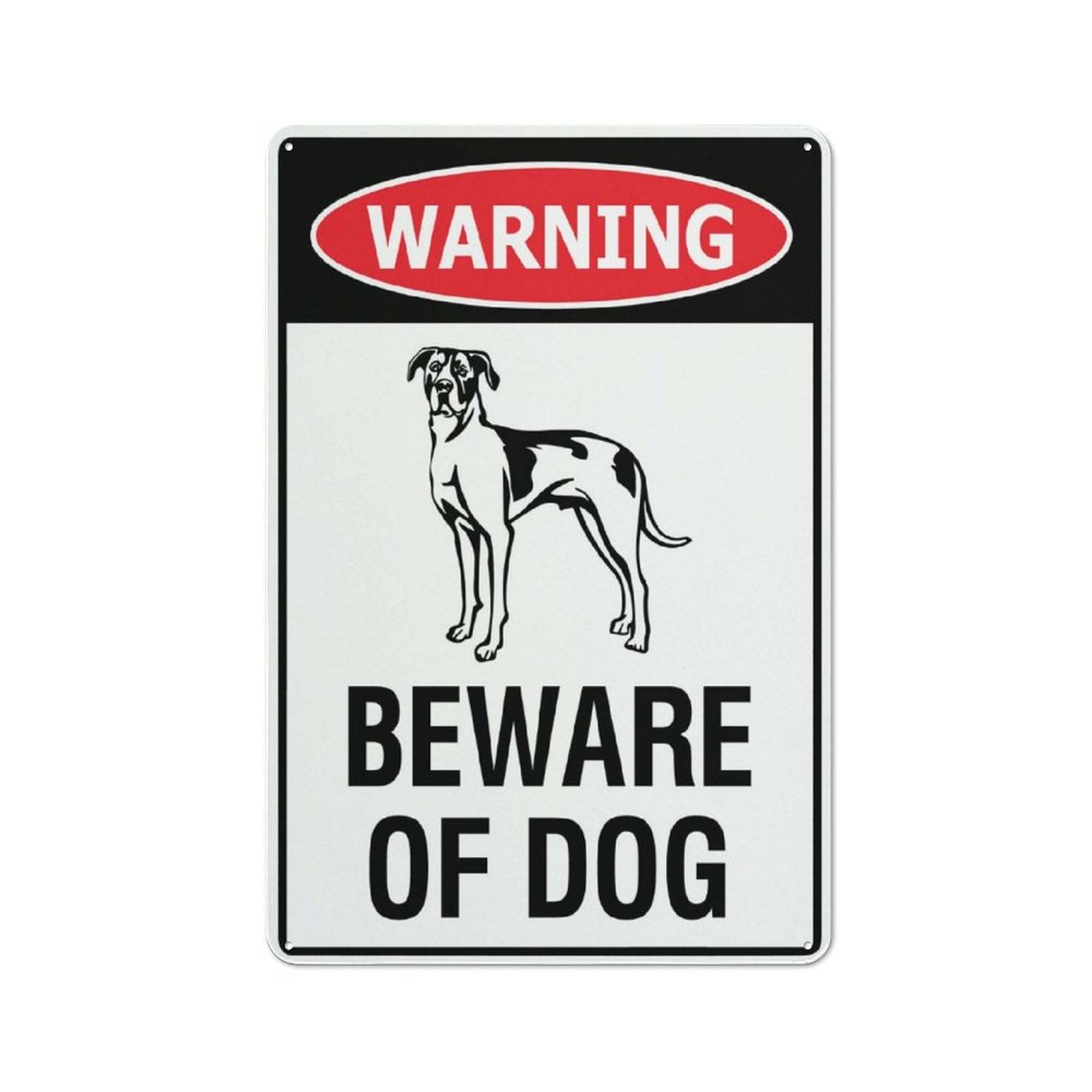 Warning Beware Of Dog Bull Arab Sign Outdoor Signs Aluminum 12X8 Inch Uv Ink Printed For House And Business