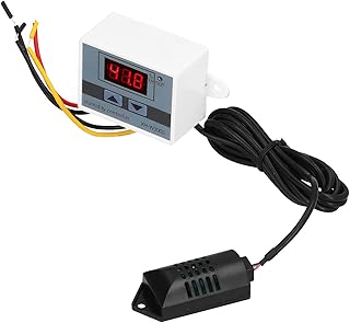 Hygrometer Control Switch, 0%-99% RH Range XHâ€‘W3005 240W Module 0.1% RH High Accuracy Humidity Controller LED with 2 Buttons for Greenhouse for Incubator