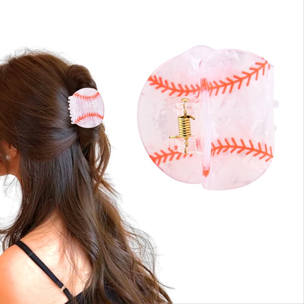 Soccer Hair Clips for Women Football Claw Jaw Clips for Thin Thick Hair Accessories Decoration Sports Haircips Hairpins for Soccer Lovers Inspiration Birthday Gifts for Women Football Stuff